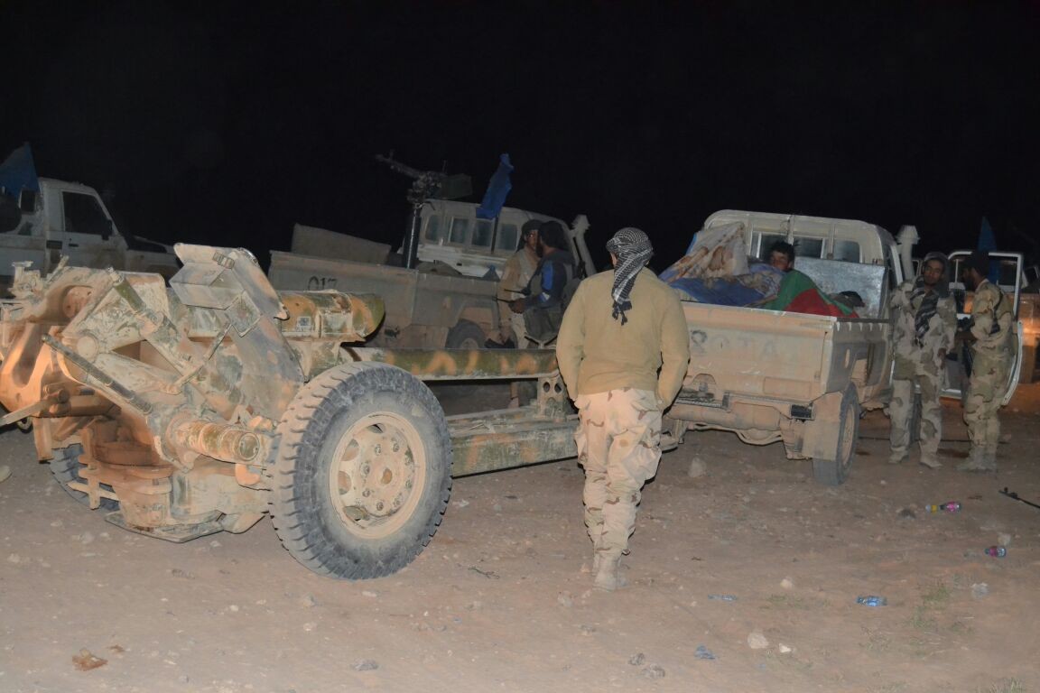 Artillery and military vehicles