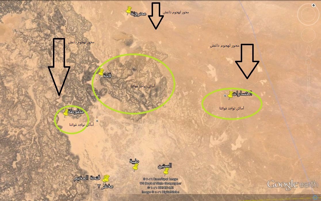 Map or annotated terrain image