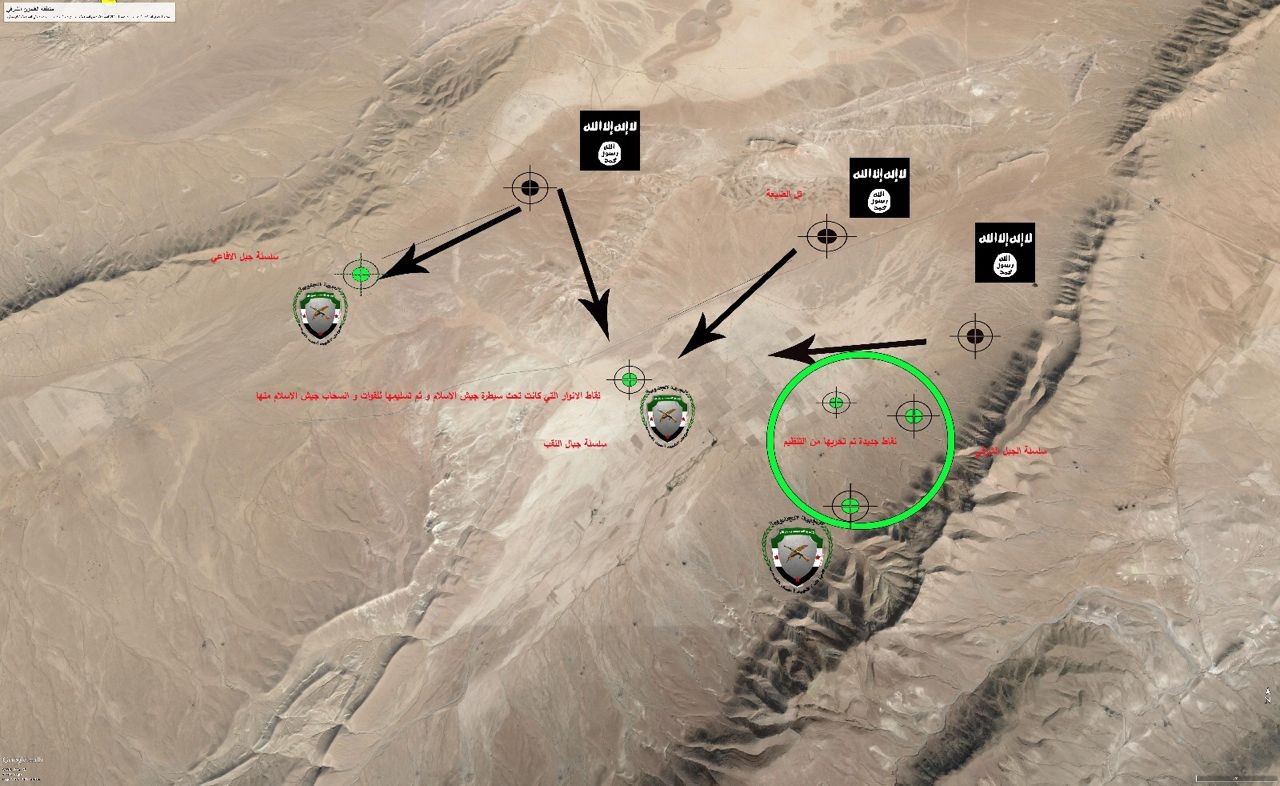 Map or annotated terrain image