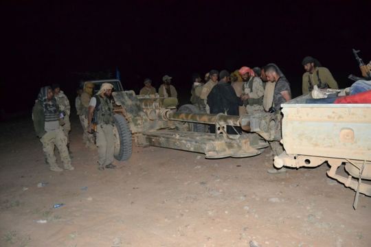 Artillery and military vehicles
