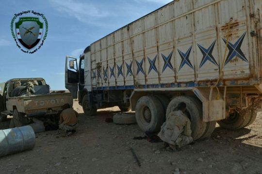 Artillery and military vehicles