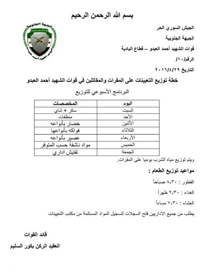 Command statement or report
