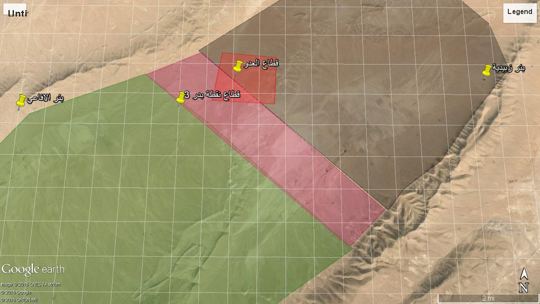 Map or annotated terrain image