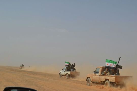 Artillery and military vehicles