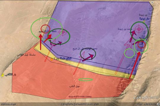 Map or annotated terrain image
