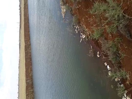 Water reservoir footage