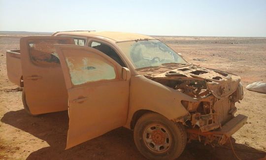 Vehicle wreckage