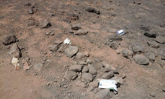 Ground and debris