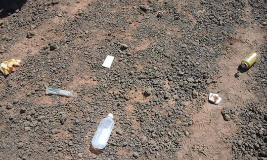 Ground and debris