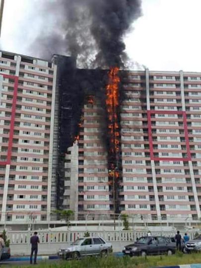 Fire and smoke