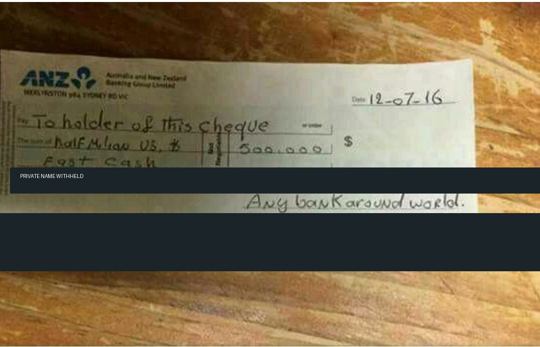 The half-million-dollar claim