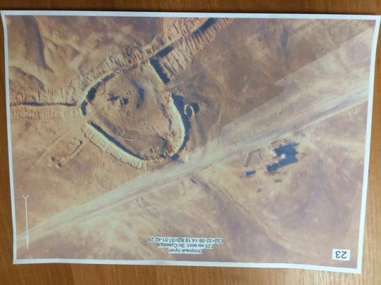 Map or annotated terrain image