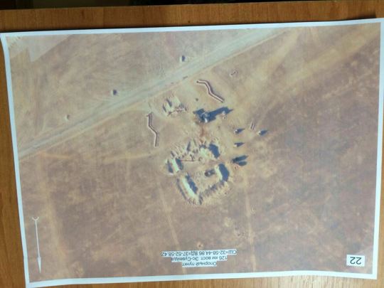 Map or annotated terrain image