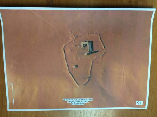 Map or annotated terrain image