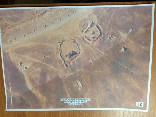 Map or annotated terrain image