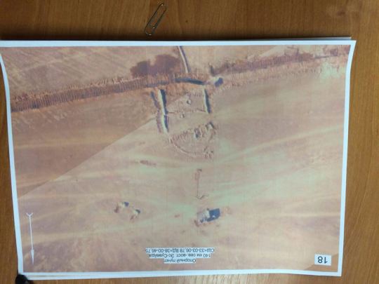 Map or annotated terrain image