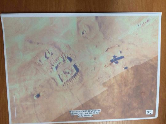 Map or annotated terrain image