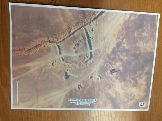 Map or annotated terrain image