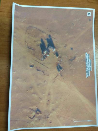 Map or annotated terrain image