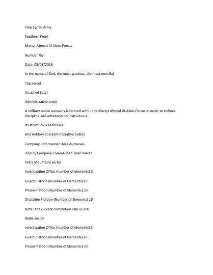 Command orders 3 May 2016 3