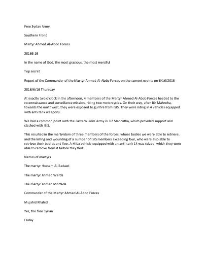 Situation report 16 June 2016