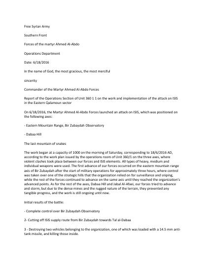 Situation report 18 June 2016