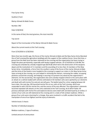 Situation report 18 May 2016